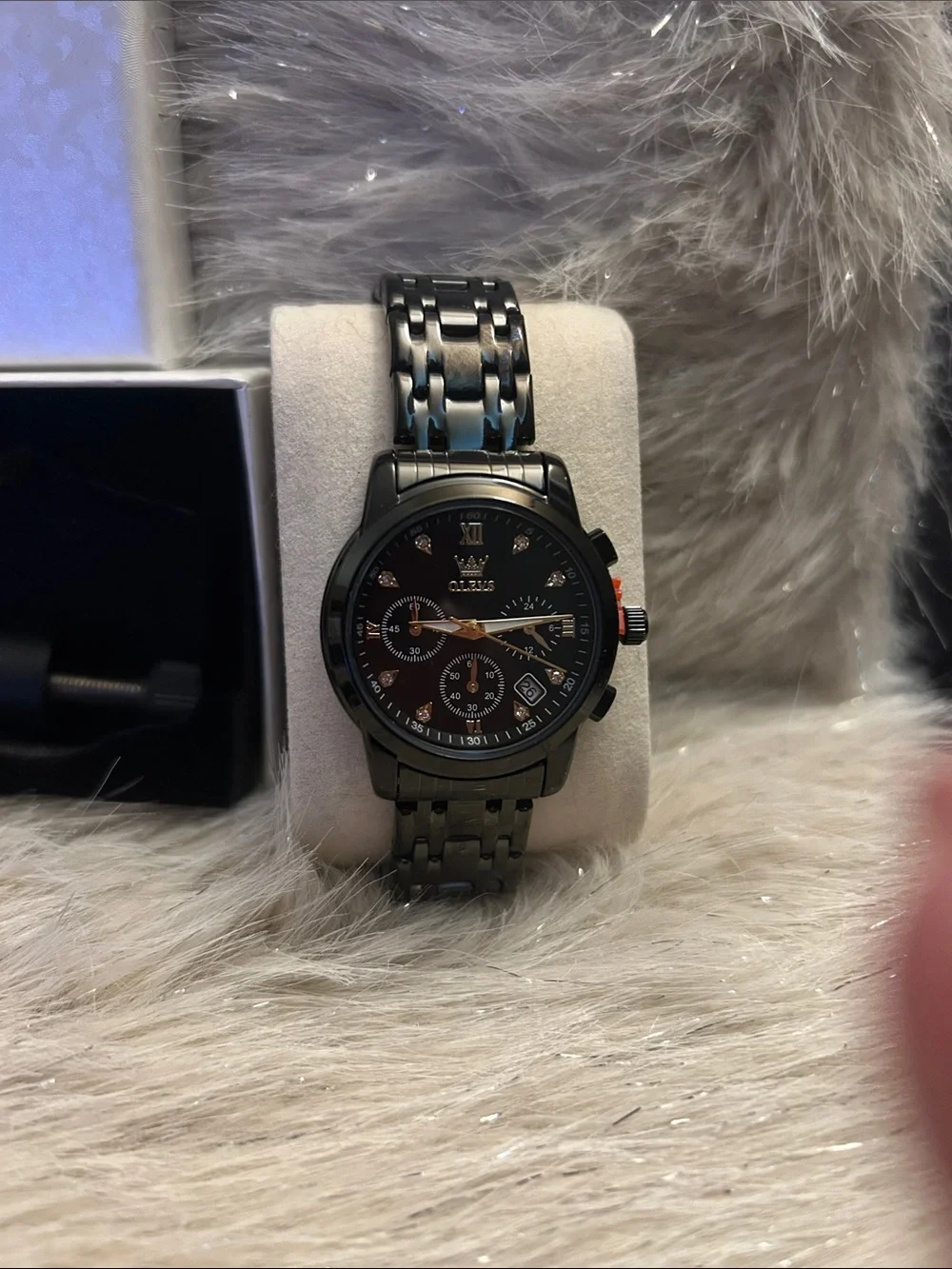 Olevs Woman’s Two Tone Stainless Steel Waterproof Watch